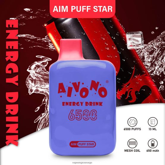 Engangs Vape Bergen - Aivono AIM PUFF STAR 6500 energidrikk ZP6246293