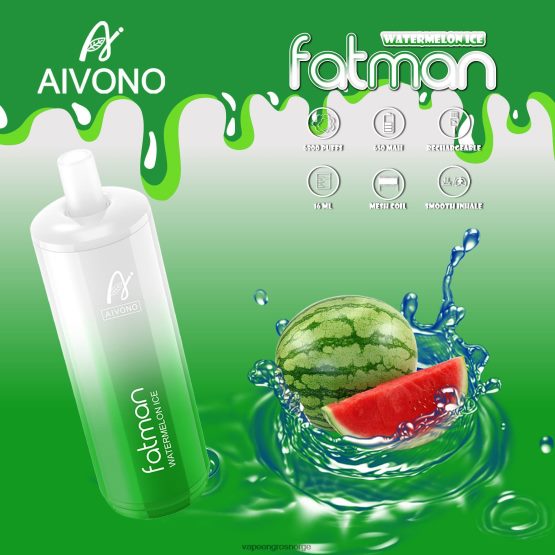 Engangs Vape Norge - Aivono FATMAN 6800 vannmelon is ZP624628