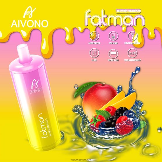 Vape Engros Norge - Aivono FATMAN 6800 blandet mango ZP624626