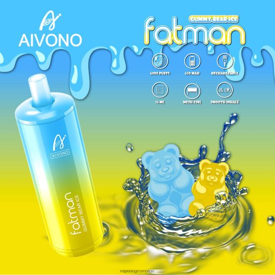 Vape Flavours Wholesale - Aivono FATMAN 6800 gummibjørn is ZP624632