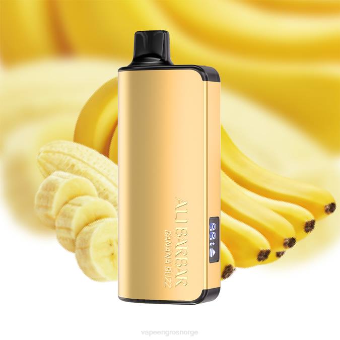 Vape Wholesale Norge - Alibarbar Ingot 9000 engangsvape bananbuzz P42J27