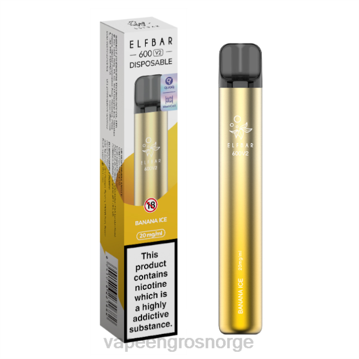 vape engros Norge | 626N272 bananis ELFBAR 600V2 20 mg