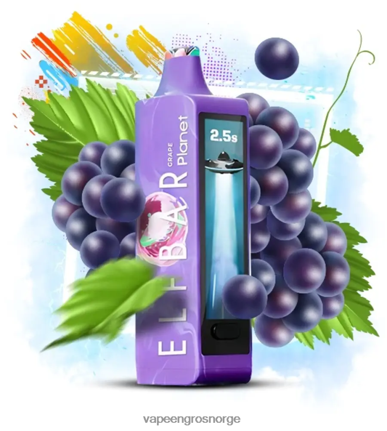 Engangs Vape Bergen - drue Elf Bar Planet 25 000 4T8Z6213