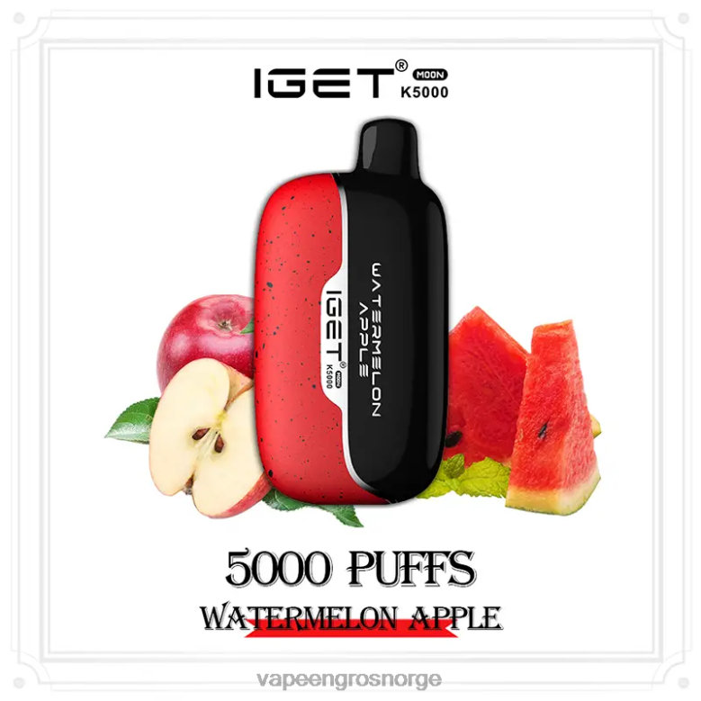 Vape Bergen - IGET Moon k5000 vannmelon eple ZHLZX6