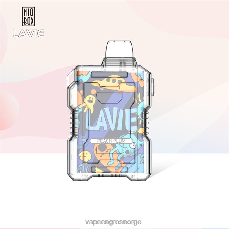 Vape Engangsbruk - fersken plomme LAVIE NIO BOX 9000 drag PXPPZ198