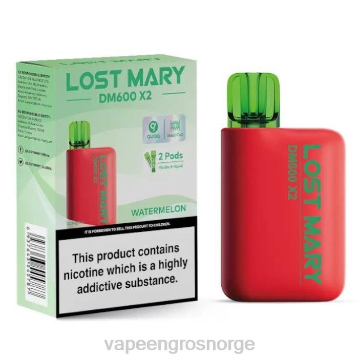 vape engros Norge | 626N482 vannmelon LOST MARY DM600 X2