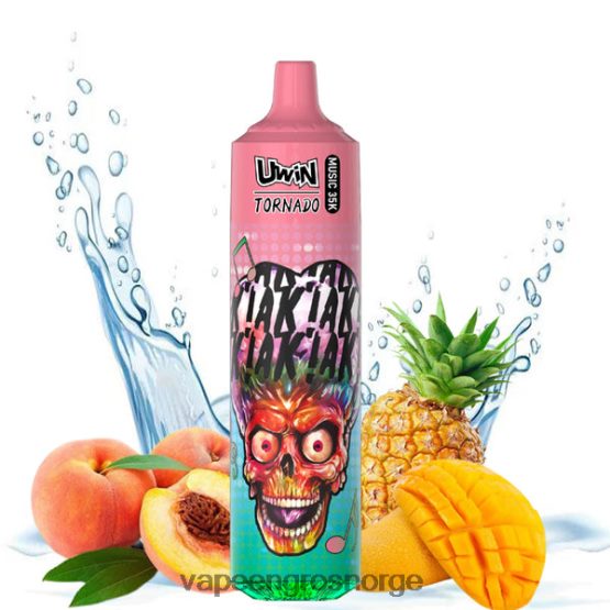 Vape Engangsbruk - UWIN CRYSTAL 35k engangsvape fersken mango ananas ZP6246390