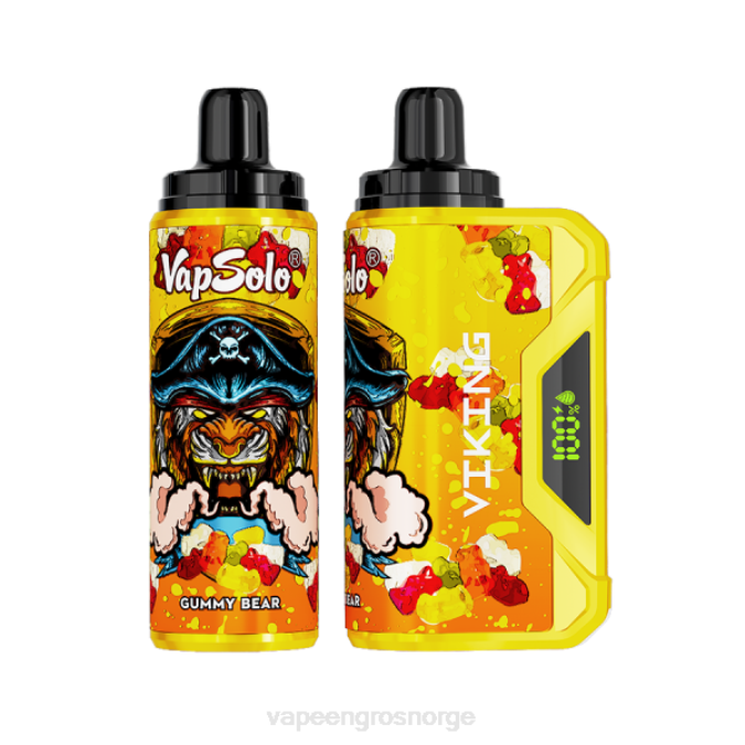 Vape Wholesale Oslo - Vapsolo VIKING engangs vape gummibjørn P42J133