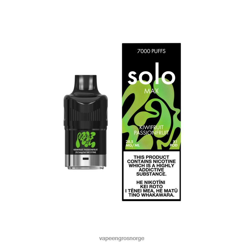 Vape Engros Norge - Solo MAX pod kiwi pasjonsfrukt 2P8XZ90