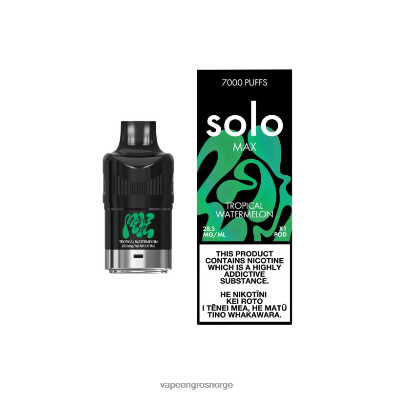 Vape Engros Norge - Solo MAX pod tropisk vannmelon 2P8XZ82