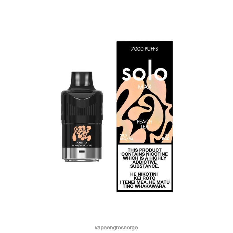 Vape Smak Engangs - Solo MAX pod fersken te 2P8XZ79