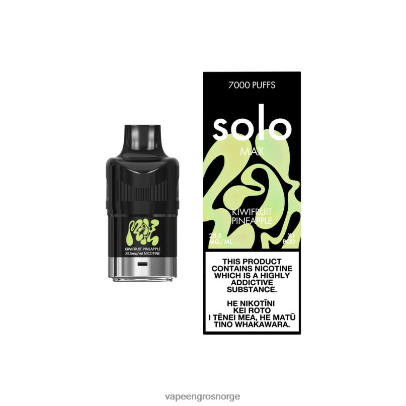 Vape Smak Engangs - Solo MAX pod kiwi ananas 2P8XZ87