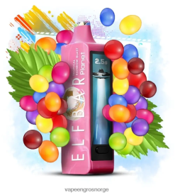 Engangs Vape Bergen - tropisk regnbueeksplosjon Elf Bar Planet 25 000 4T8Z6229