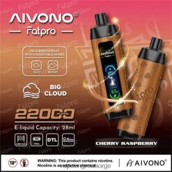 Engangs Vape Norge - Aivono Fatpro 22000 kirsebær bringebær ZP62464