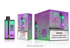Engangs Vape Norge - Bang Box 30000 puff doble smaker jordbær vannmelon og kiwi pasjonsfrukt guava 60X4L70