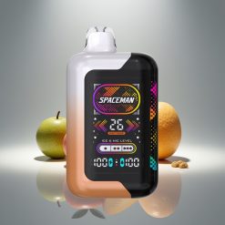 SMOK Spaceman SP40000 40000 Puff Nikotinfri Engangsbatteri 1000mAh Skjerm Type-C Ladbar Sur Mango Honningdogg Justerbar Is Effekt