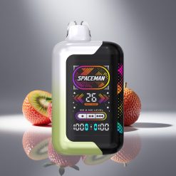 SMOK Spaceman SP40000 Zero Nikotin Engangsdamp Jordbær Kiwi 20ml 40000 Puff 1000mAh Smart Skjerm Dynamisk Lys 4 Effektmoduser 4 Isnivåer
