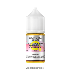 Strawberry bringebær kirsebæris ELFBAR ELFLIQ Nic salt 30 ml LT0HV032