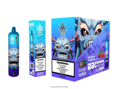 Vape Engangsbruk - Bang Beach 22000 puffs smartskjerm blåbær bringebær 60X4L14