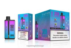 Vape Engangsbruk - Bang Box 30000 puff doble smaker blå razz is og dobbel drue 60X4L72