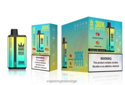 Vape Engangsbruk - Bang Box 30000 puff doble smaker jordbærvannmelon og jordbærkiwi 60X4L64