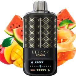 Vape Engangsbruk - fersken mango og vannmelon Elf Bar Combo 25 000 4T8Z626