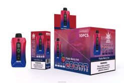 Vape Flavours Wholesale - Bang Beach 20000 puffs smart screen vape trippel bæris 60X4L8