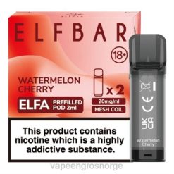 vape juice bottles wholesale | 626N329 vannmelon kirsebær ELFBAR Elfa ferdigfylt pod - 2ml - 20mg (2 pakke)