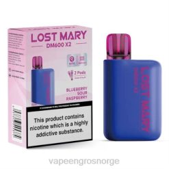 vape juice bottles wholesale | 626N469 blåbærsur bringebær LOST MARY DM600 X2