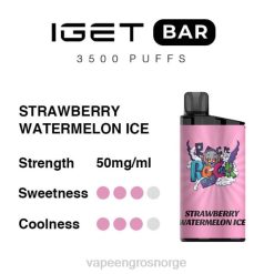 vape juice bottles wholesale | 626N89 jordbær vannmelon is IGET BAR 3500 5% nikotin