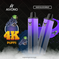 Vape Pen Norge - Aivono AIM FREAK 4000 drue solbær ZP6246259