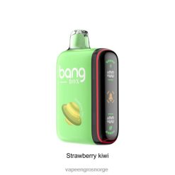 Vape Pen Norge - Bang Box 9000-18000 puffs intelligent kraftdisplay jordbær kiwi 60X4L27