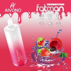 Vape Smak Engangs - Aivono FATMAN 6800 jordbær litchi ZP624623