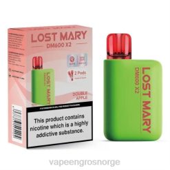 vape wholesale Norge | 626N471 dobbelt eple LOST MARY DM600 X2