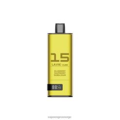 Vape Wholesale Norge - blåbær bringebær tyggegummi LAVIE Cube 20 000 drag PXPPZ49