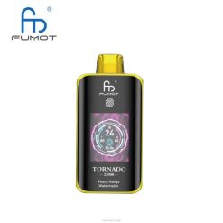 Vape Wholesale Norge - fersken mango vannmelon Fumot Tornado 25000 engangsvape P68D9