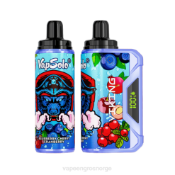 Vape Wholesale Norge - Vapsolo VIKING engangs vape blåbær kirsebær tranebær P42J131