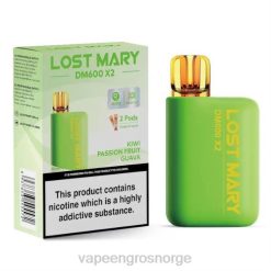 vape wholesale oslo | 626N473 kiwi pasjonsfrukt guava LOST MARY DM600 X2